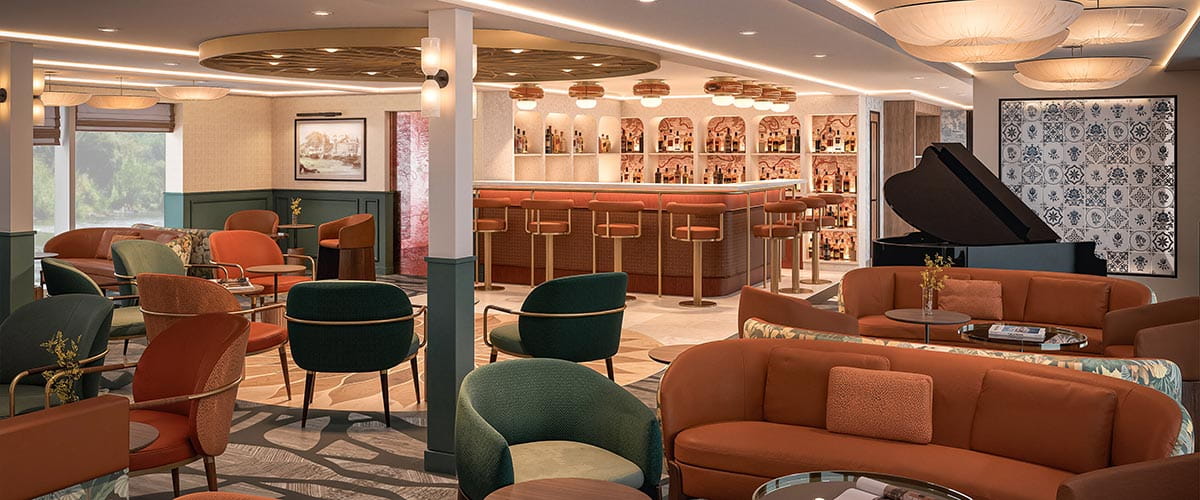 An artist impression of the Lounge on Spirit of the Lorelei